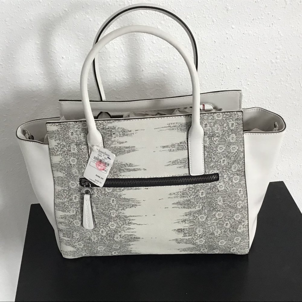 Charles Jourdan KARIS purse in Whitlea (snakeskin with ivory) NEW